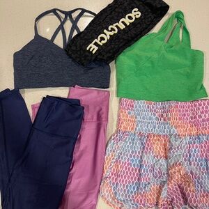 Lot of Lululemon, Free People, beyond yoga etc Size Small workout clothes